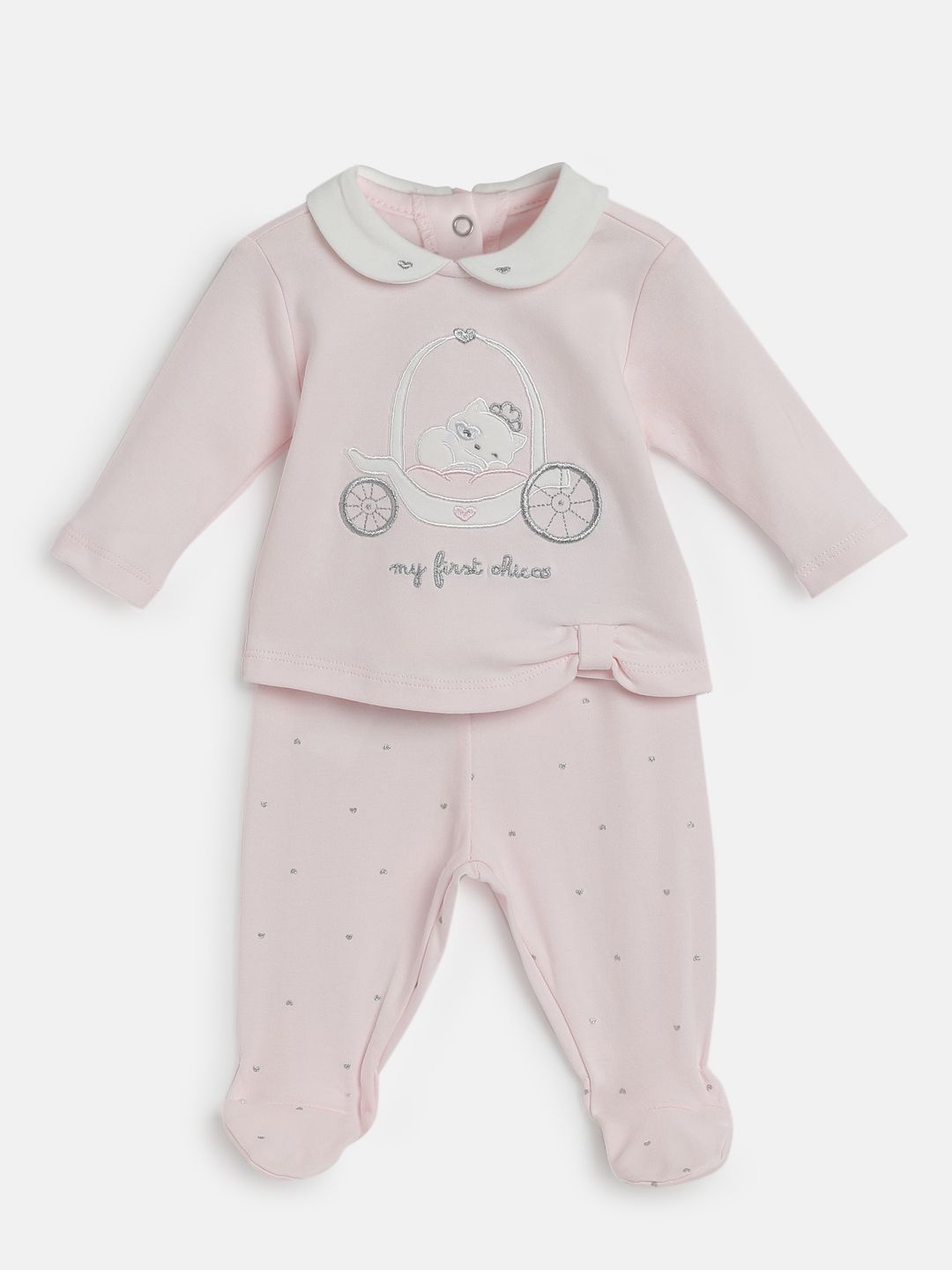 

Chicco Girls Pure Cotton Sweatshirt With Leggings, Pink