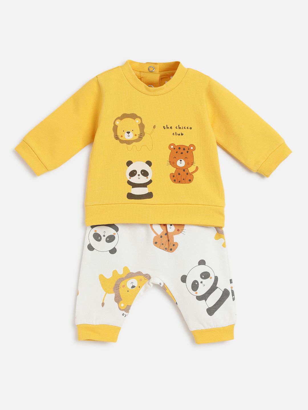 

Chicco Infants Kids Printed Sweatshirt With Trouser, Yellow