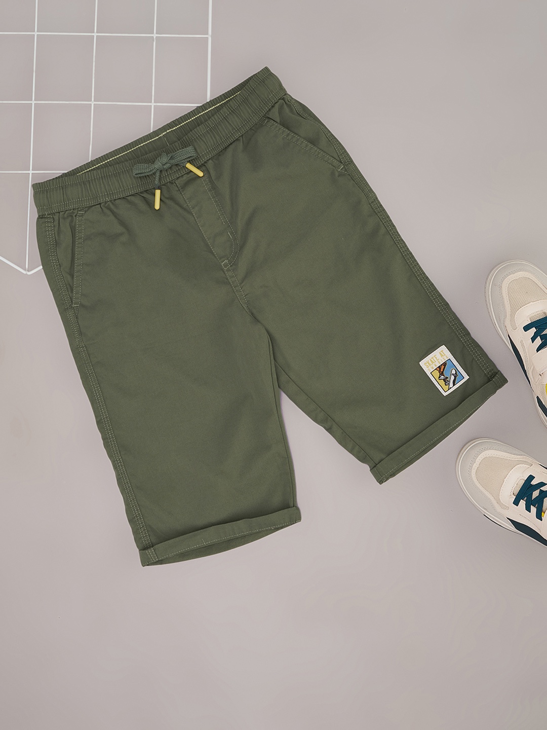 

Pantaloons Junior Boys Shorts, Olive
