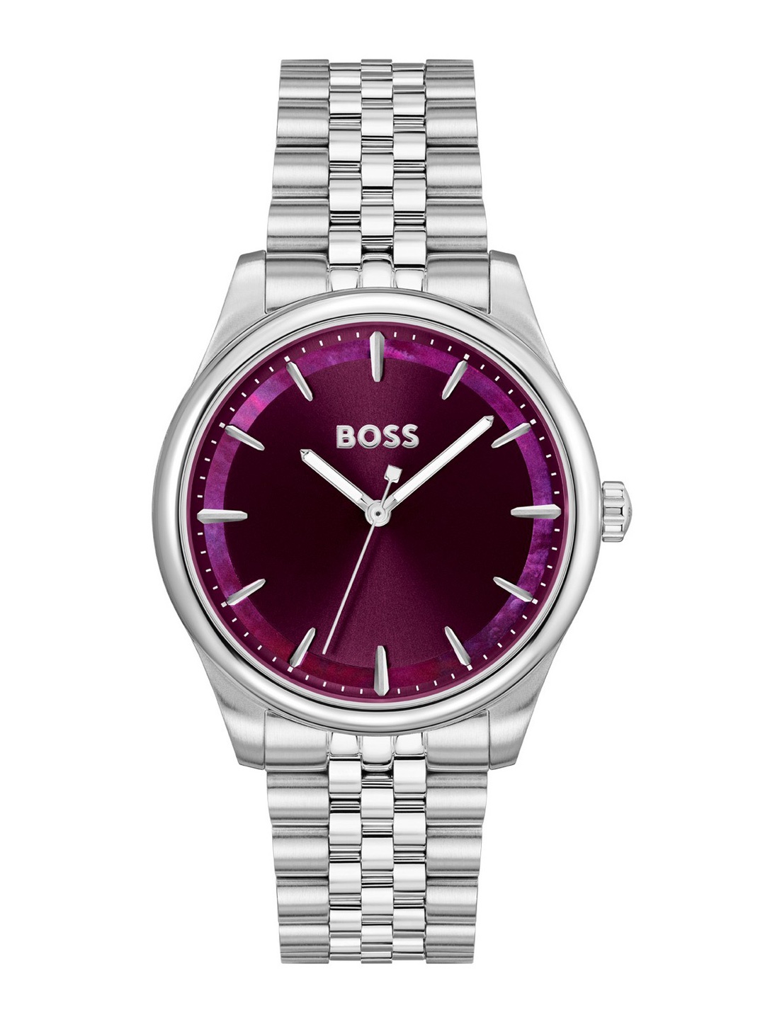 

BOSS Women Graceful Mother of Pearl Dial Analogue Watch 1502778, Burgundy