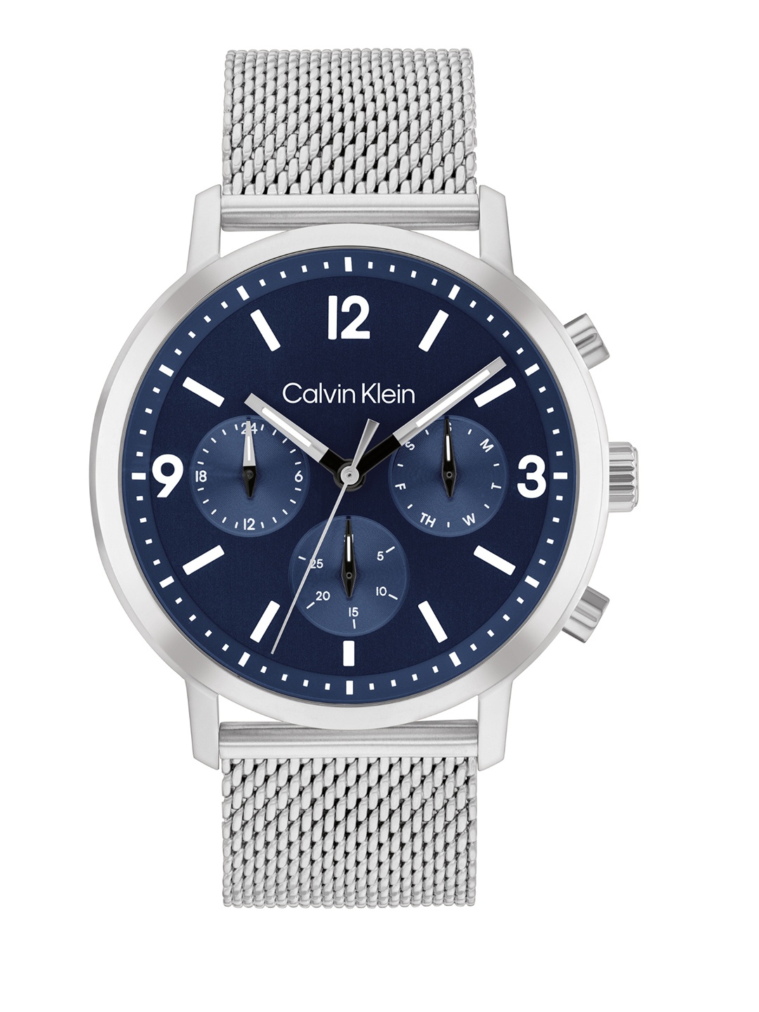 

Calvin Klein Men Bracelet Style Straps Analogue Chronograph Watch 25200438, Blue