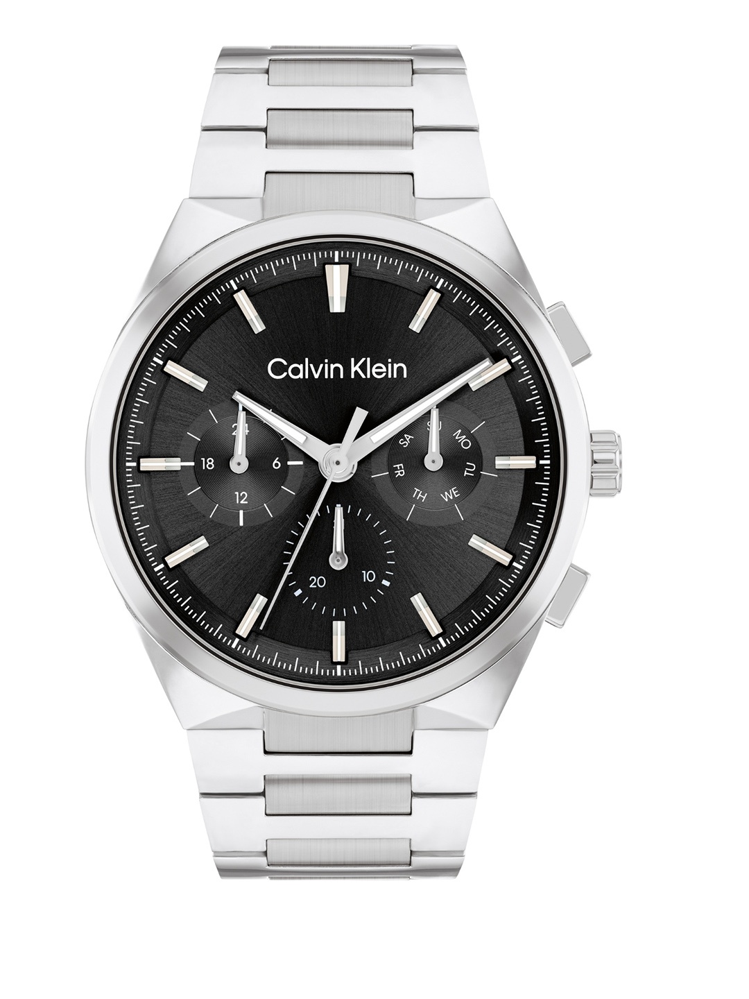 

Calvin Klein Men Bracelet Style Straps Analogue Chronograph Watch 25200459, Black