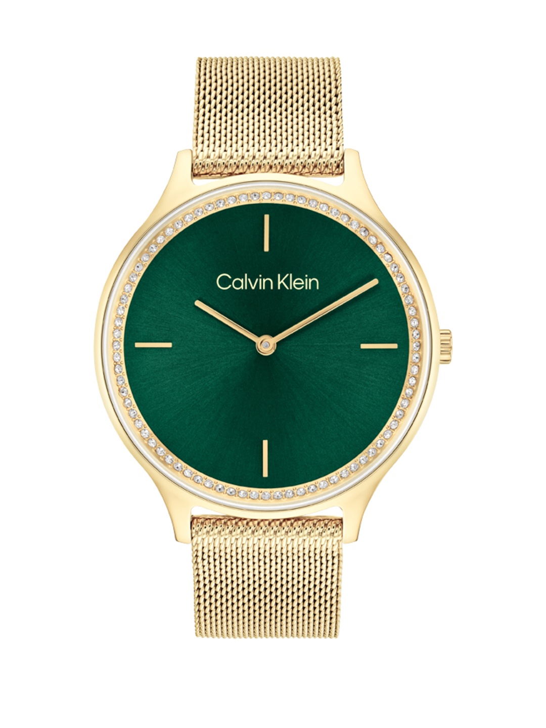 

Calvin Klein Women Bracelet Style Straps Analogue Watch 25100005, Green
