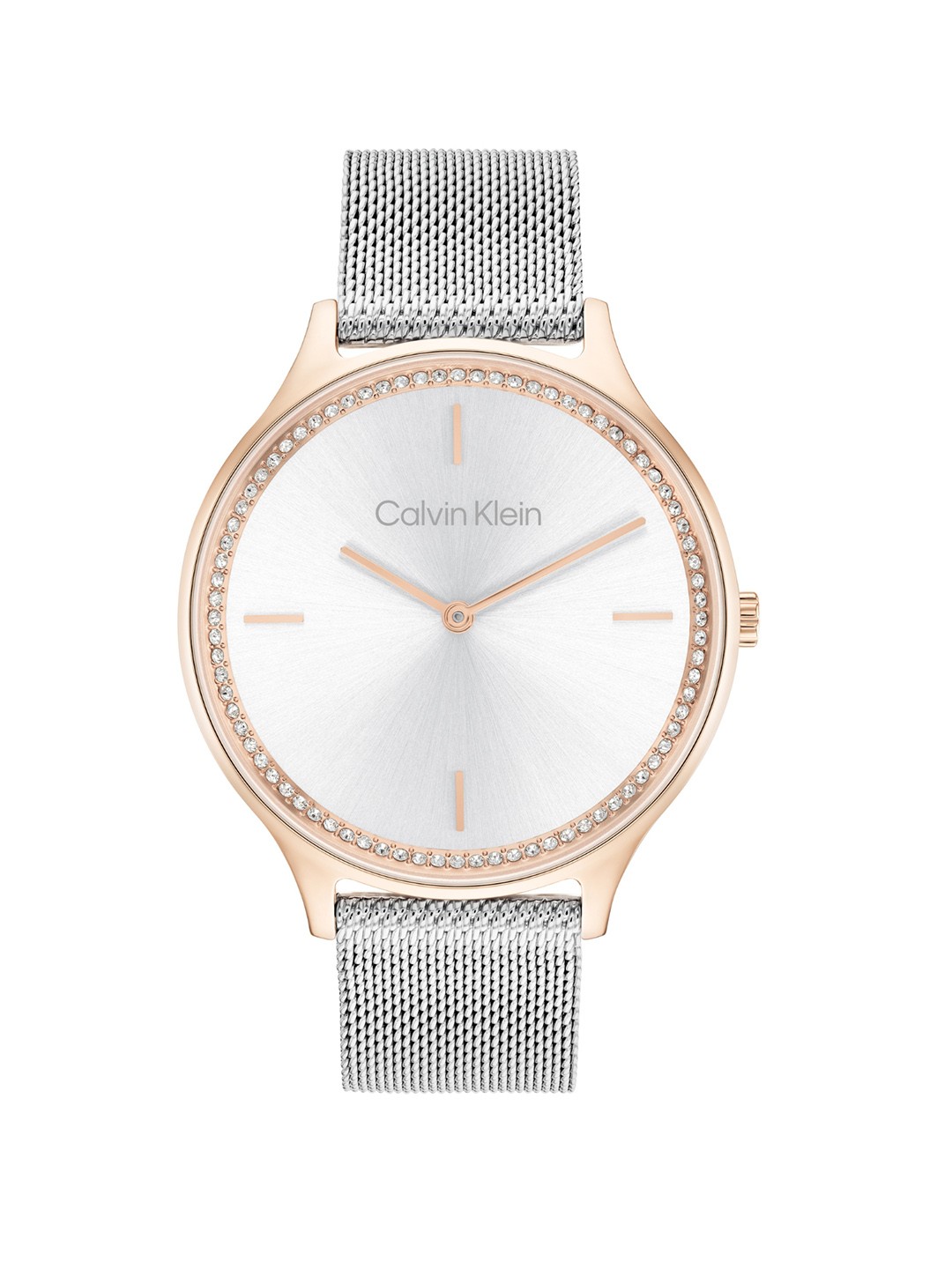 

Calvin Klein Women Bracelet Style Straps Analogue Watch 25100006, Silver