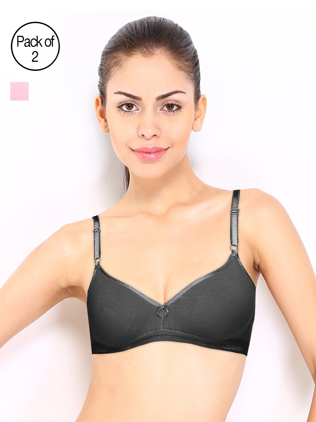 

Jockey Pack of 2 Bras, Black