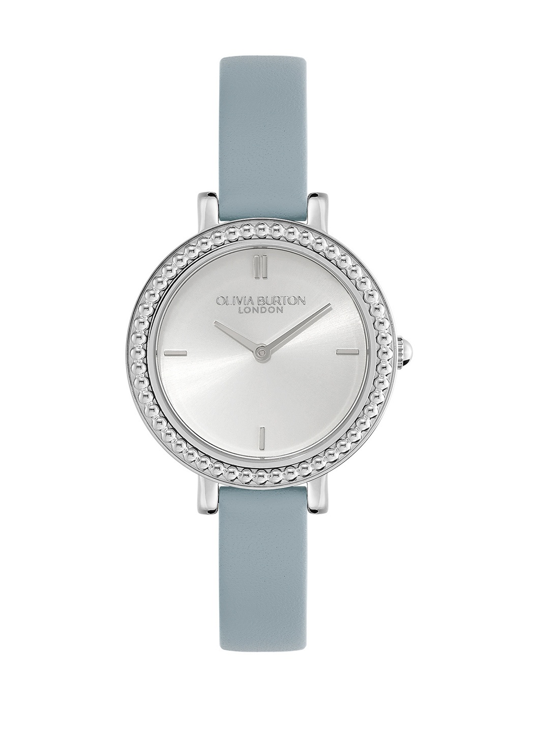 

Olivia Burton Women Leather Straps Analogue Watch 24000163, Silver