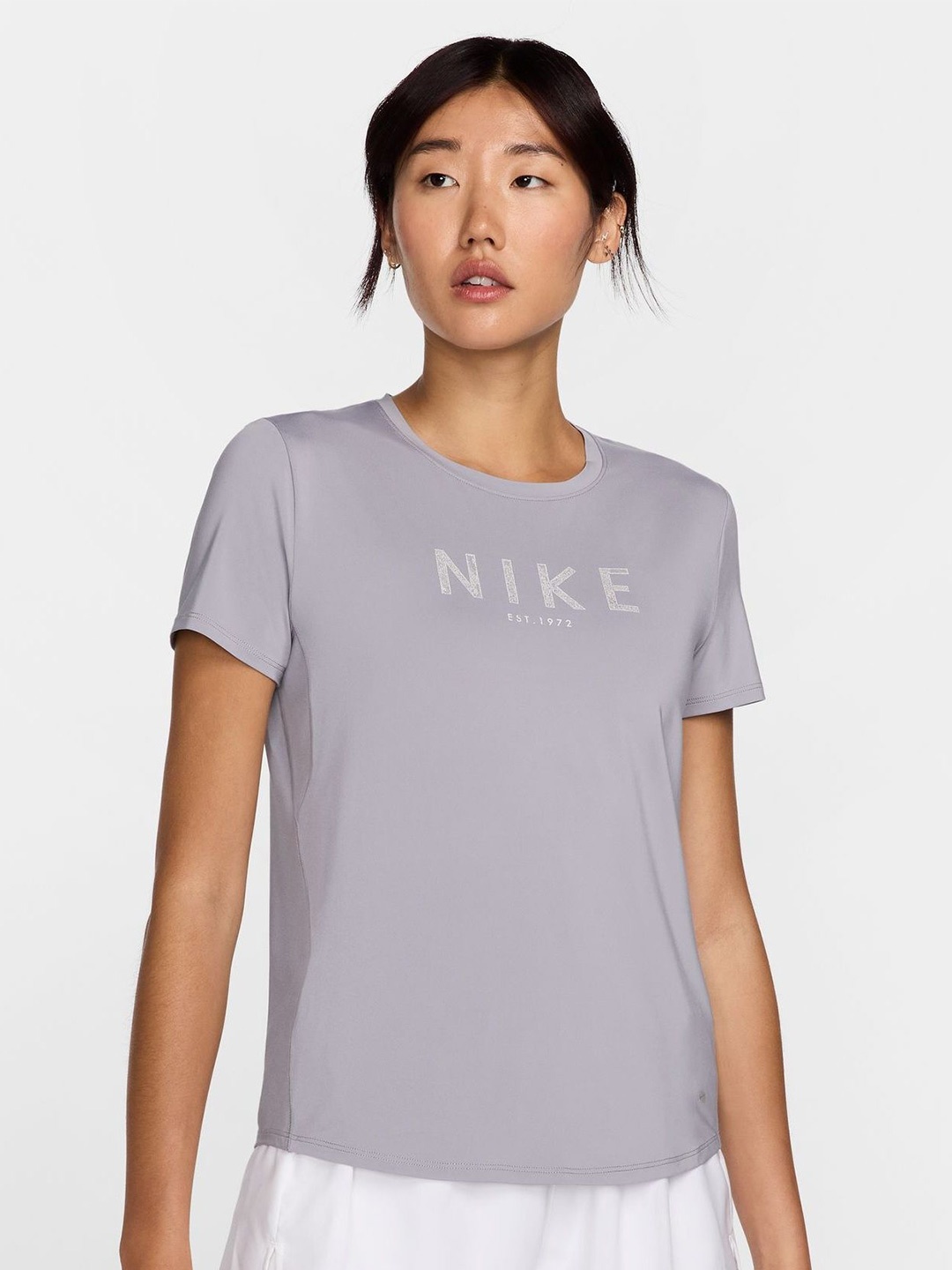 

Nike Women As W Nk One Df Ss Top Its, Grey