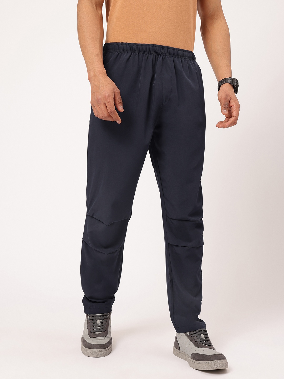 

Kook N Keech Men Urban Armor Pleated Track Pants, Navy blue