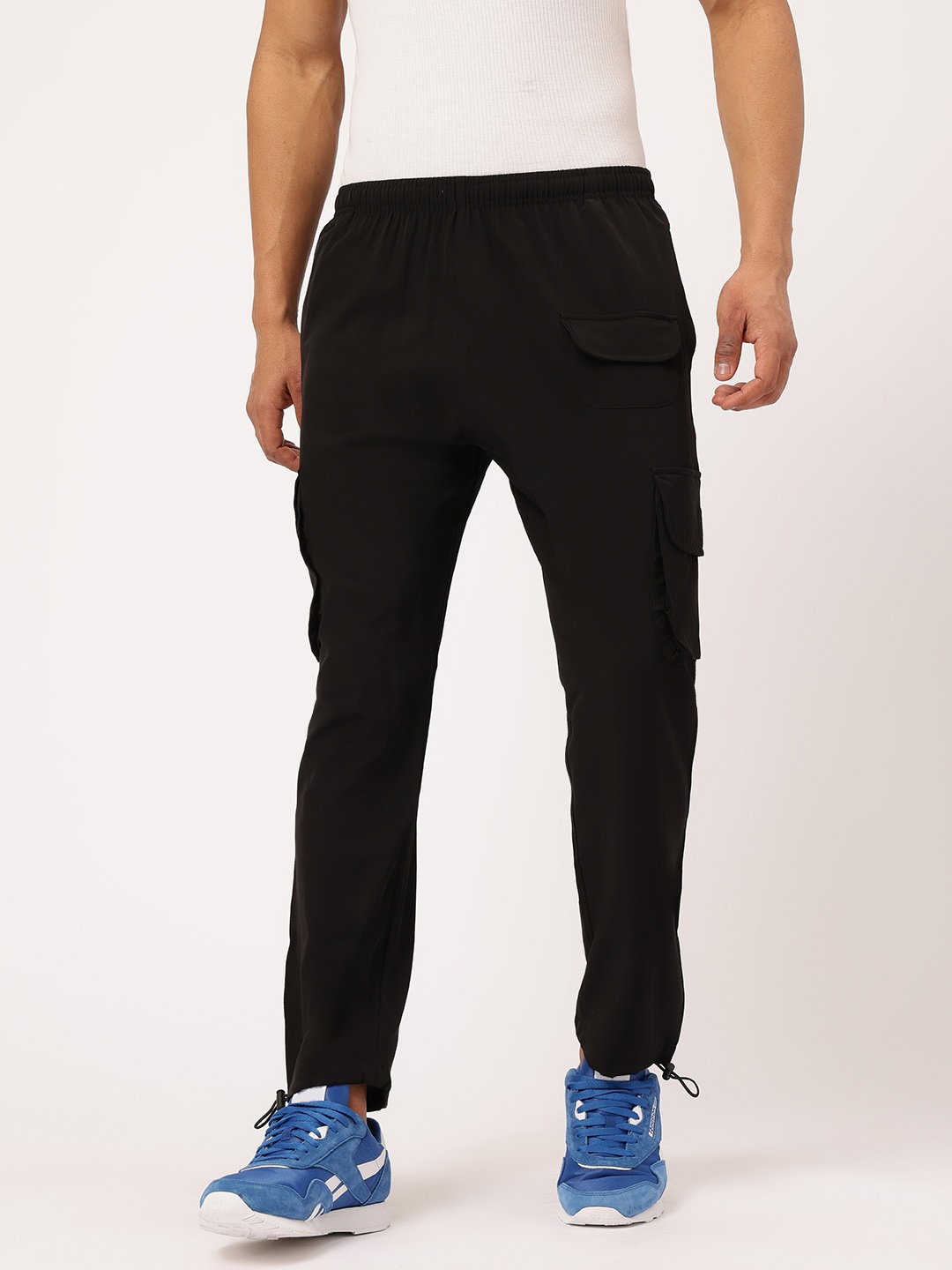 

Kook N Keech Men Utility Classic Cargo Joggers, Black