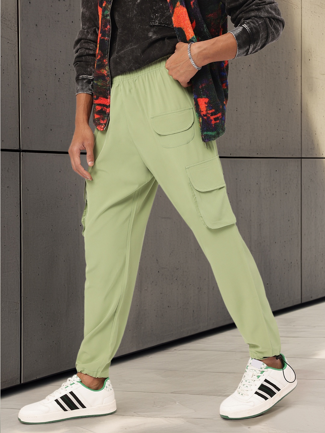 

Kook N Keech Men Urban Utility Cargo Joggers, Green