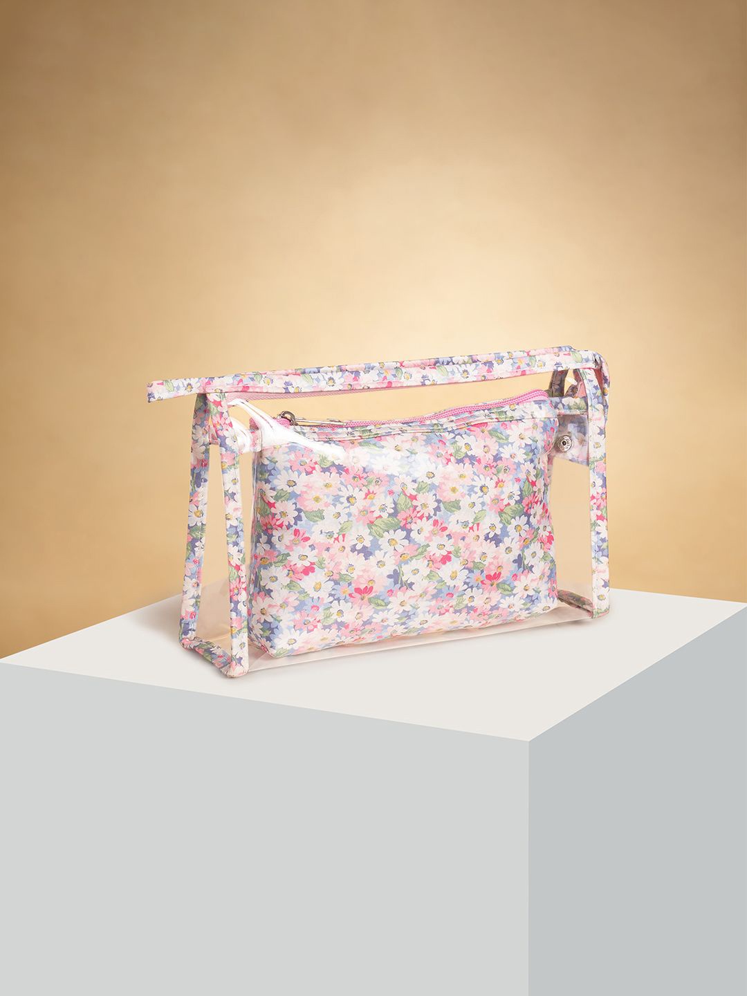 

Forever Glam by Pantaloons Set of 2 Other Prints Pouch Travel Accessory, Pink