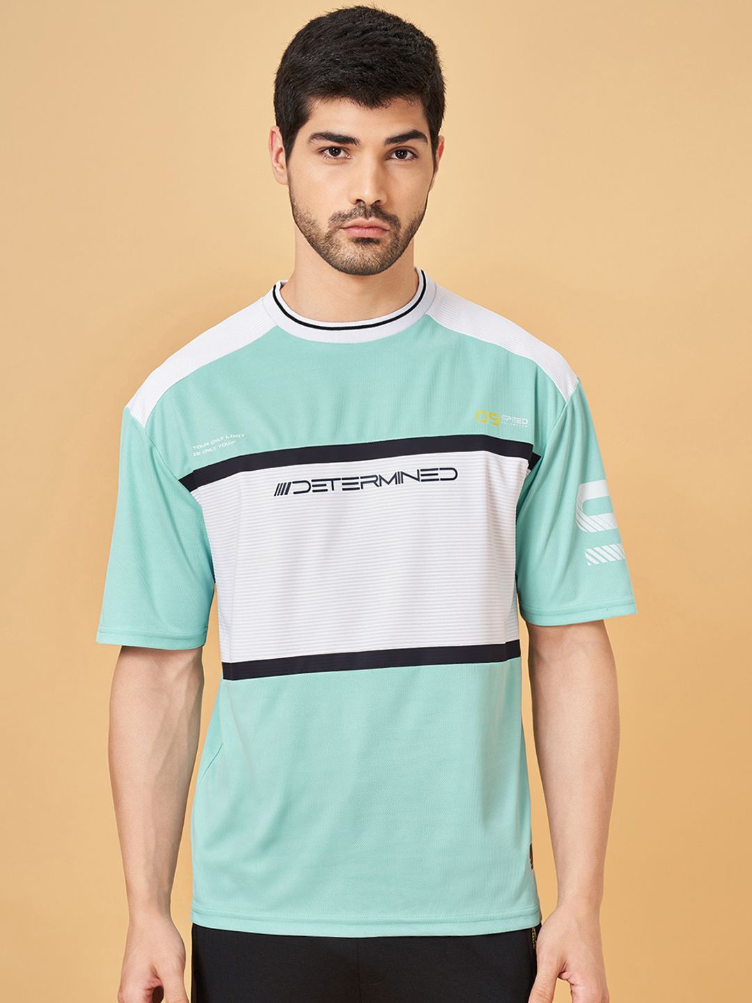 

Ajile by Pantaloons Men Striped Pockets T-shirt, Green