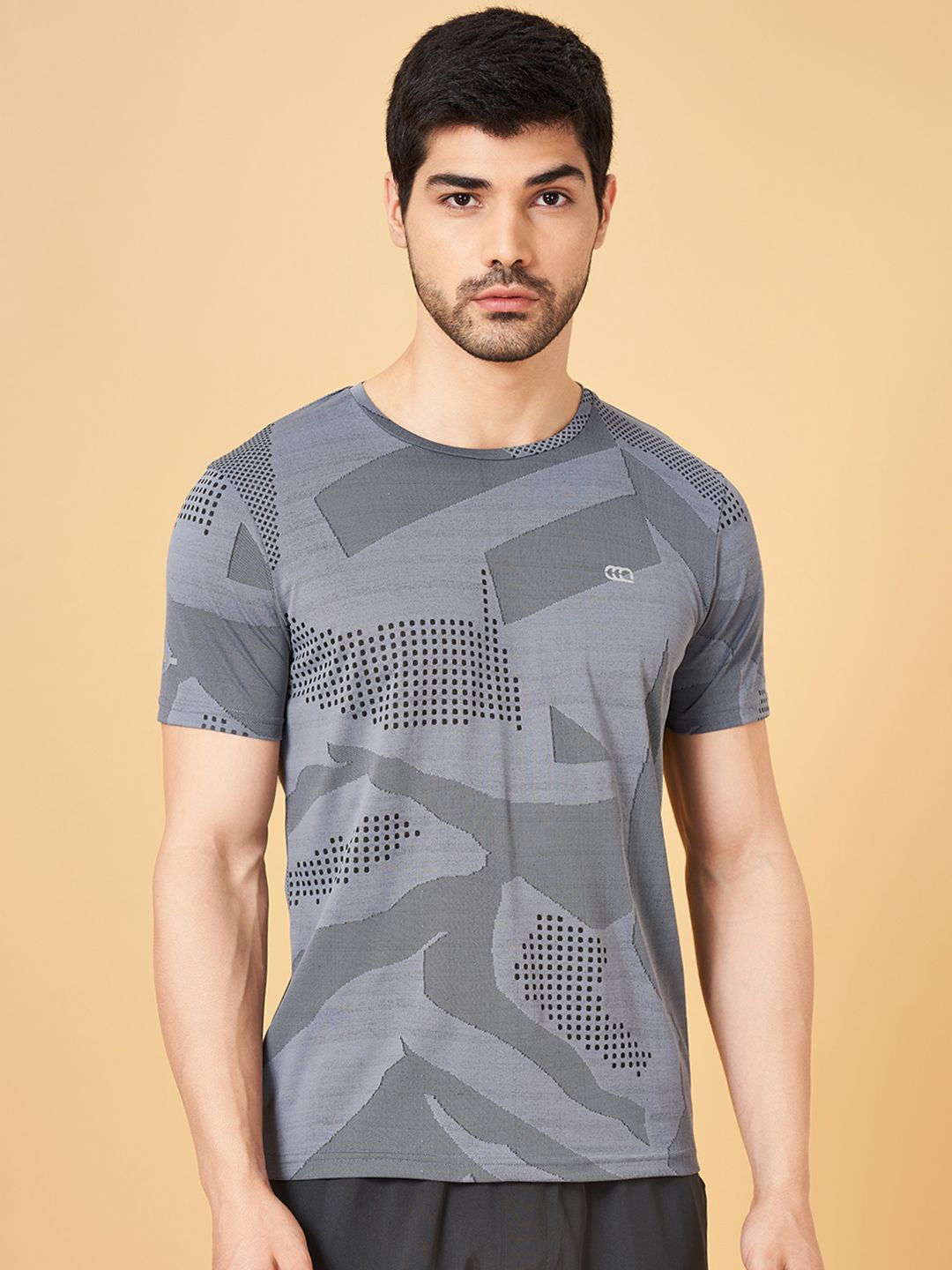 

Ajile by Pantaloons Men Printed Pockets Slim Fit T-shirt, Green