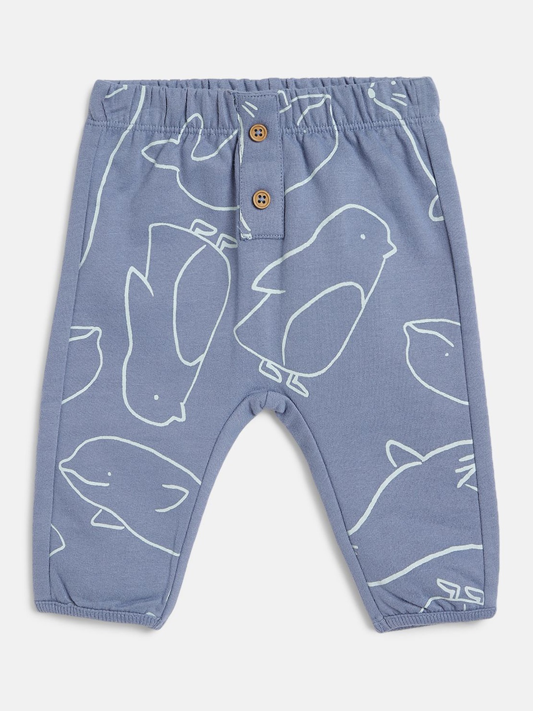

Chicco Boys Printed Relaxed Easy Wash Joggers Trousers, Blue