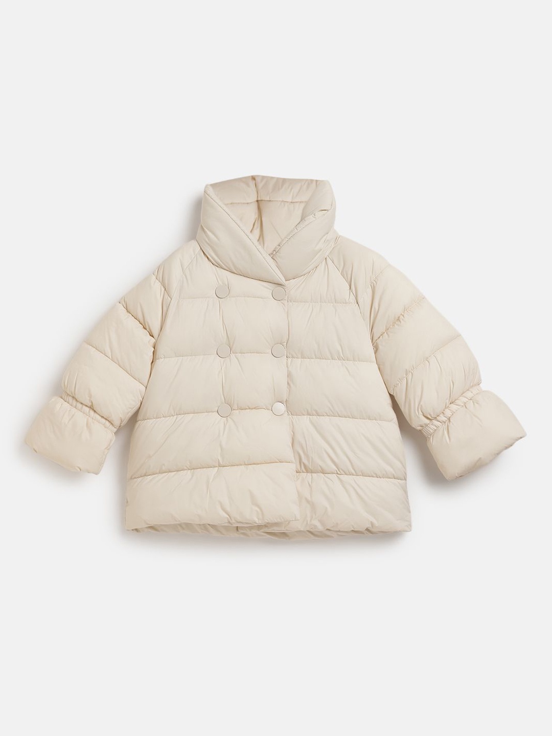 

Chicco Girls Padded Jacket Long Sleeves with Embroidered, Beige
