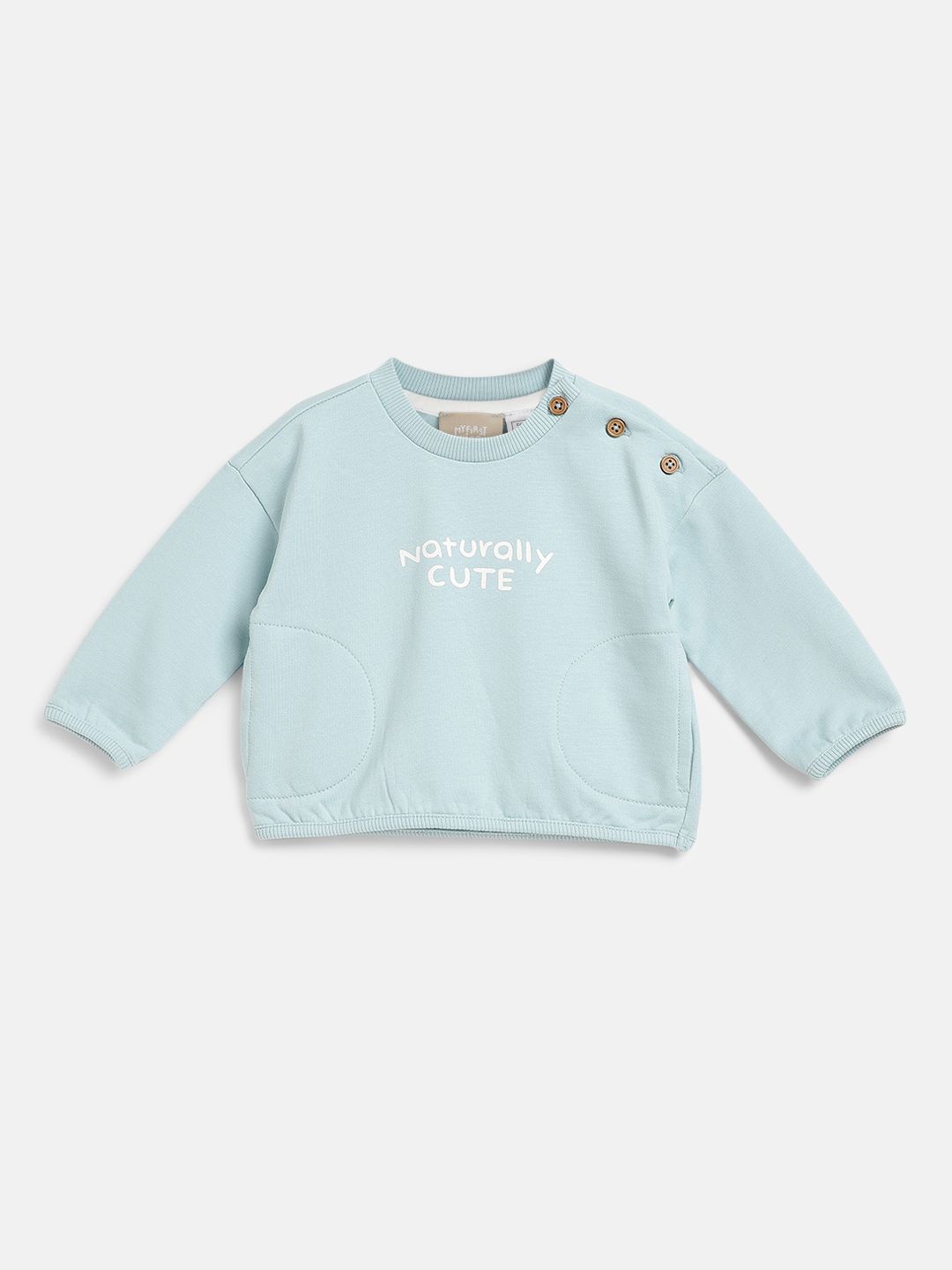 

Chicco Boys Typography Printed Long Sleeves Round Neck Sweatshirt, Teal