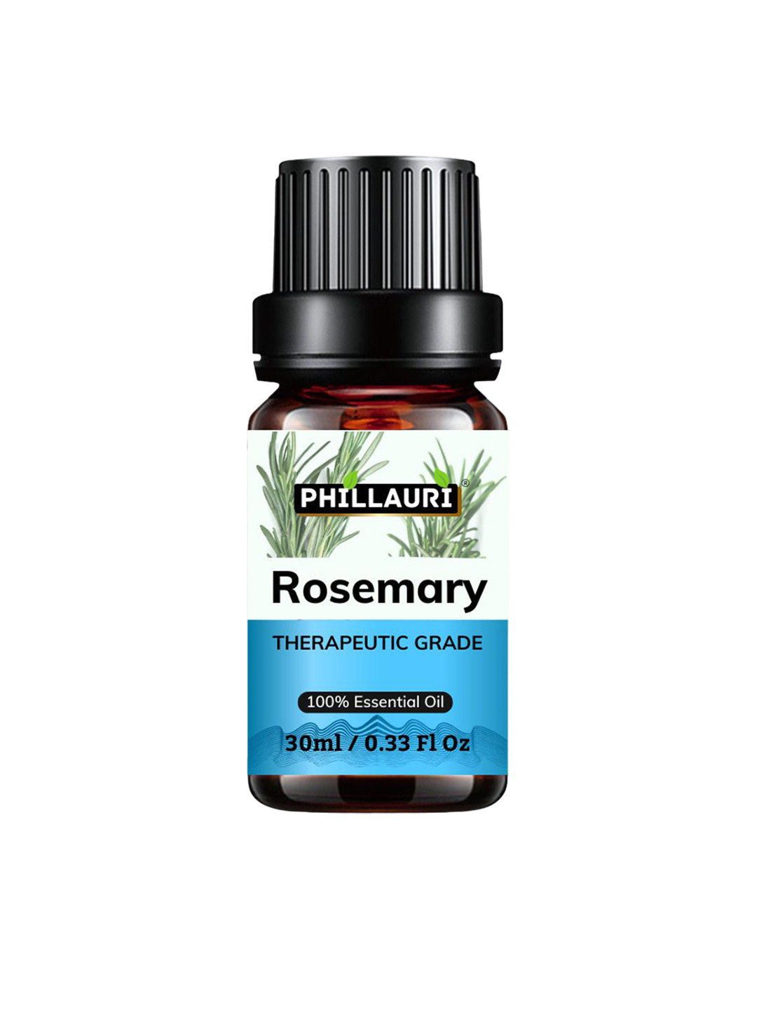 

Phillauri Rosemary Therapeutic Grade Essential Oil for Aromatherapy & Skin Care - 30 ml, Blue