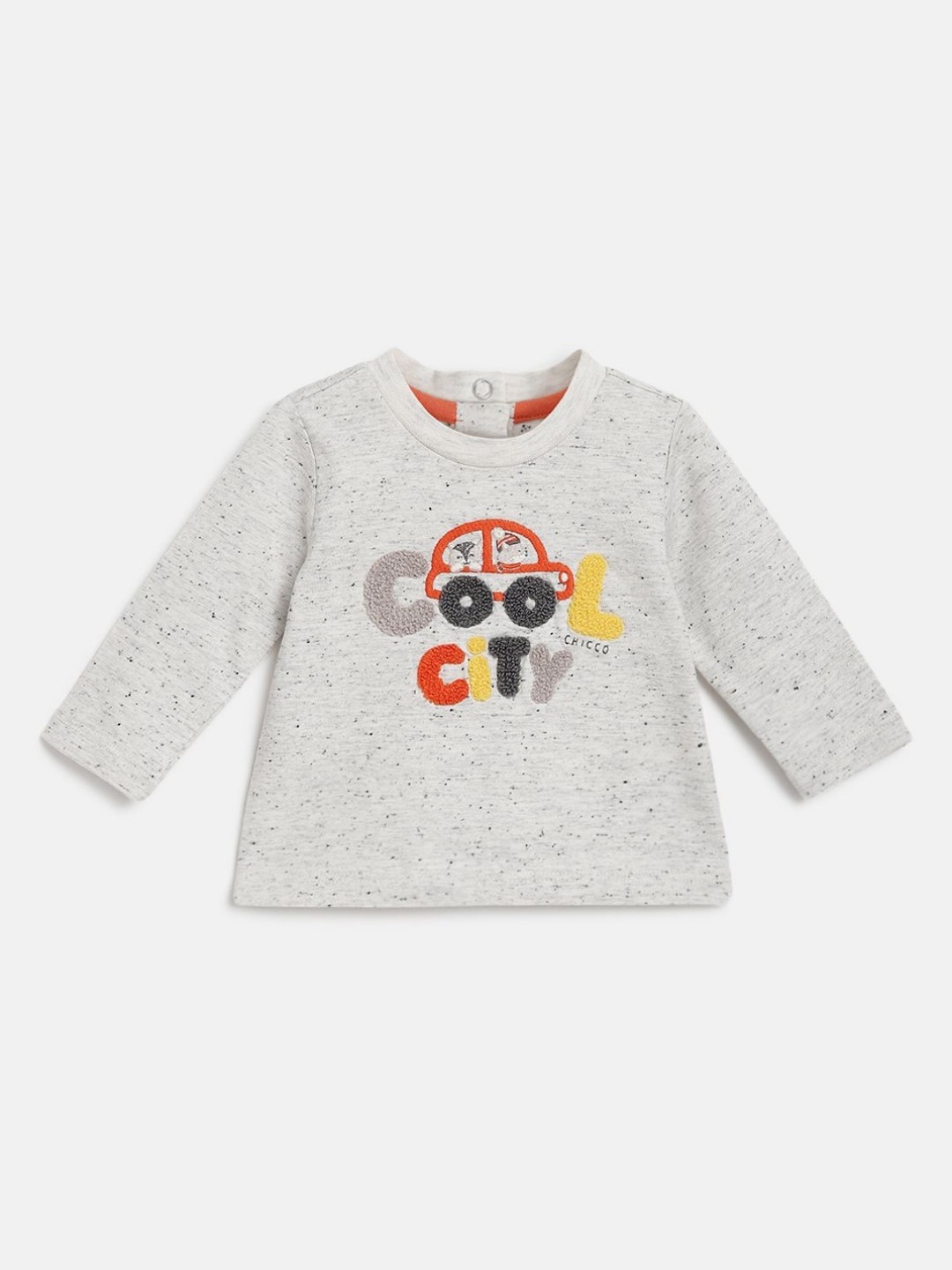 

Chicco Boy Typography Printed Round Neck T-shirt, Grey