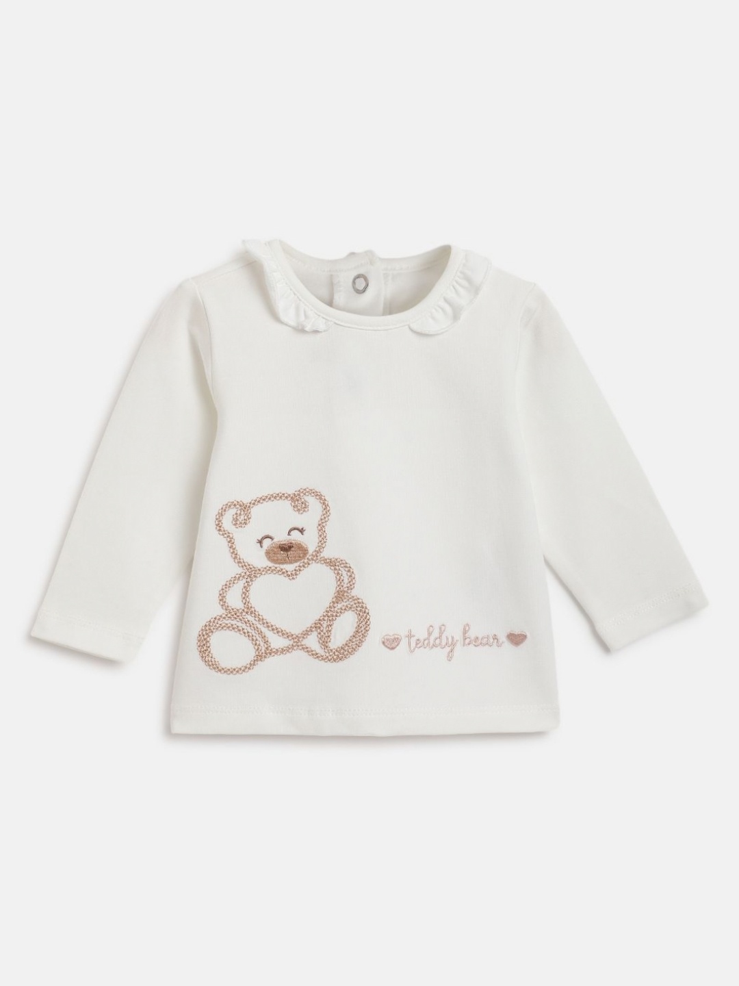 

Chicco Girls Printed Hooded Applique T-shirt, Bronze