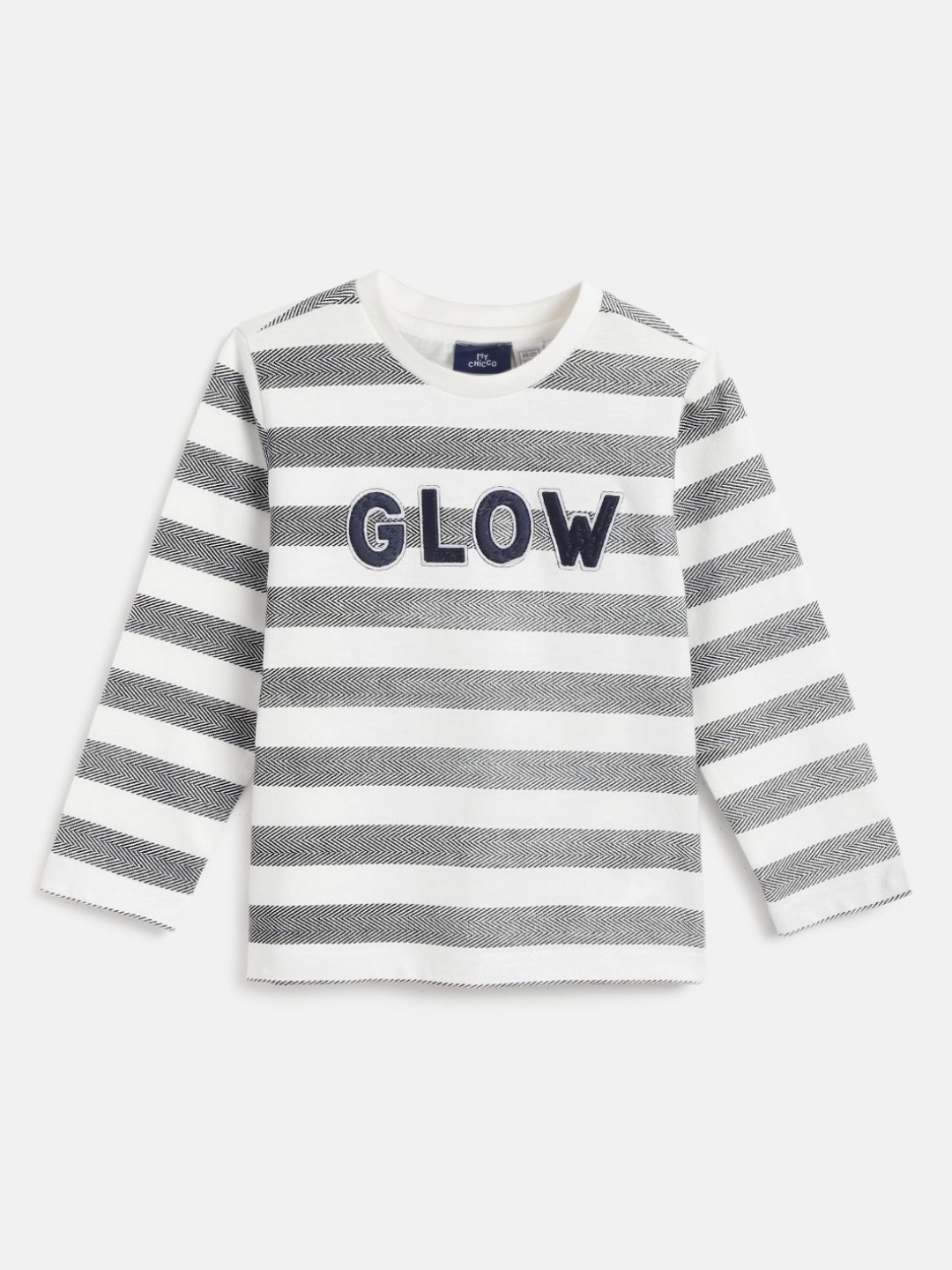 

Chicco Boy Striped Round Neck T-shirt, Grey