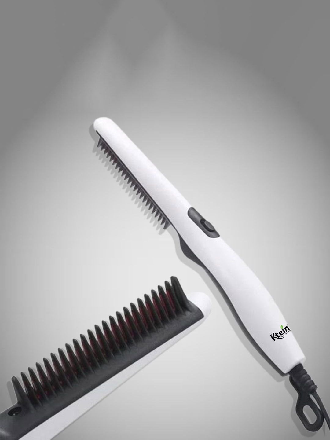 

Ktein Quick Beard & Hair Straightener Comb, White