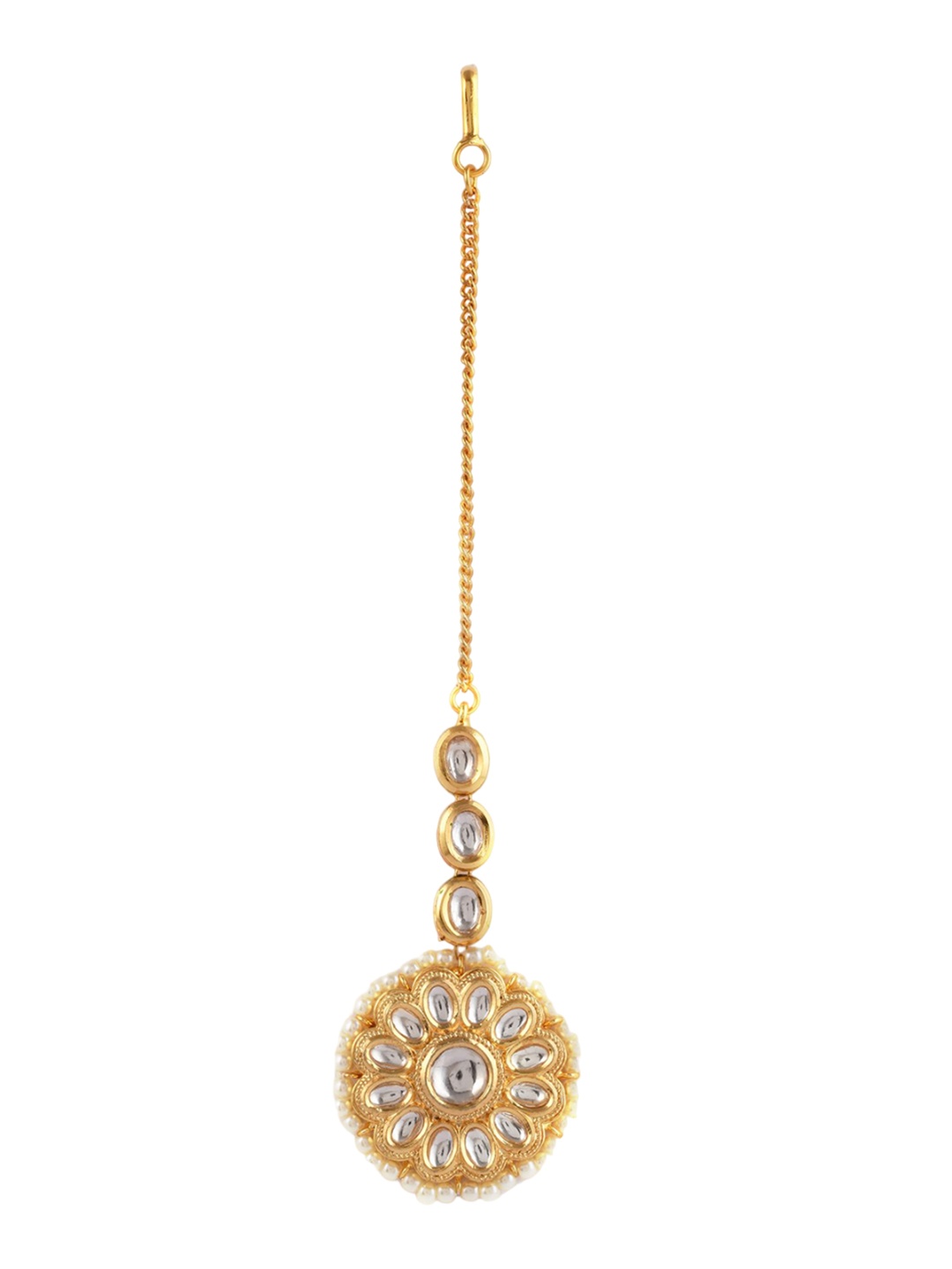 

Designbox Stones-Studded Maang Tikka, Gold