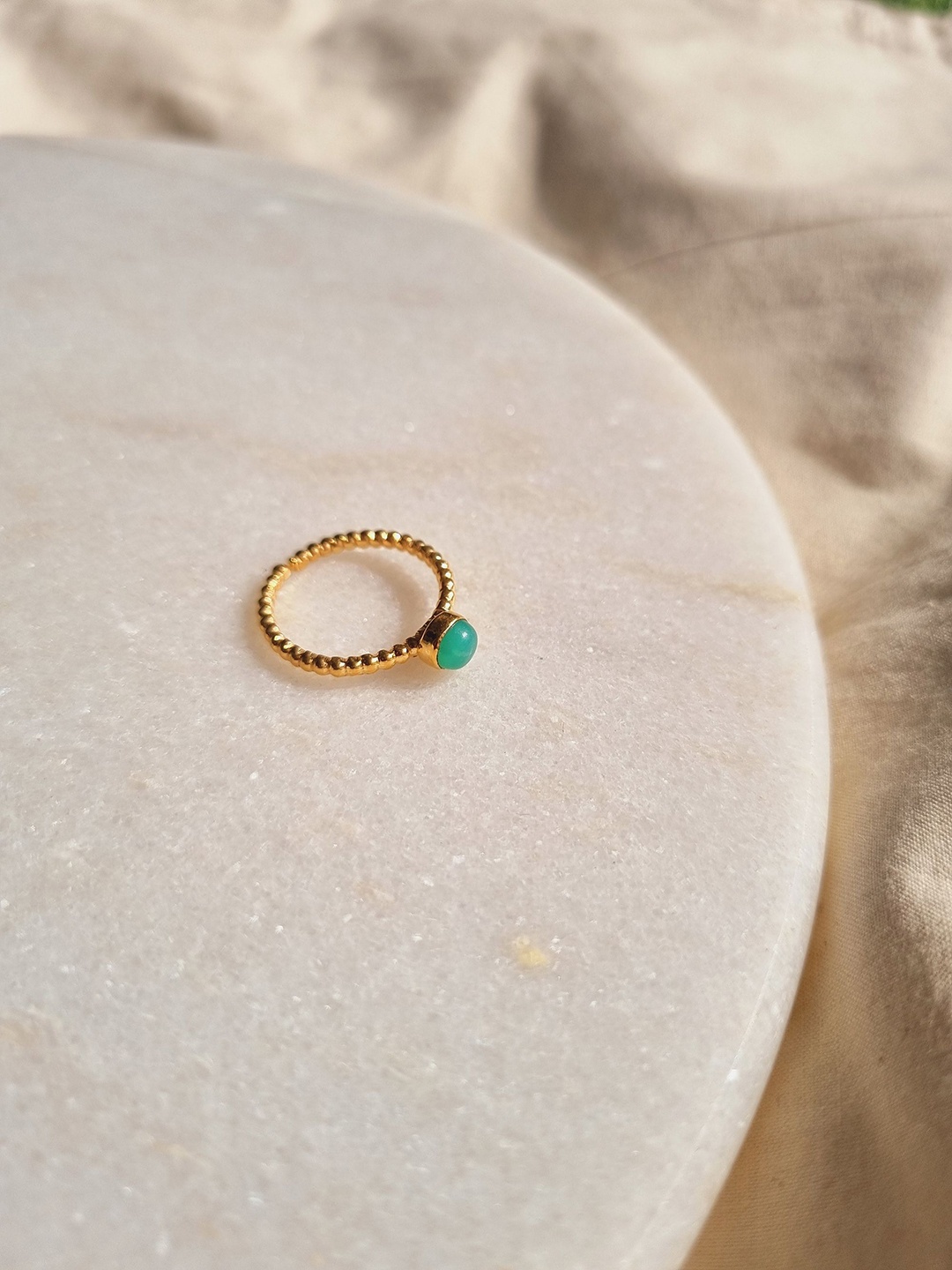 

Kirikiri 22KT Gold-Plated Finger Ring