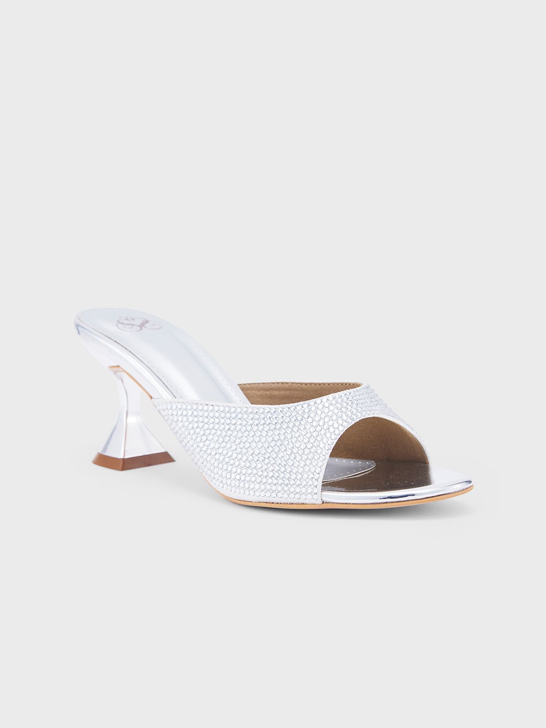 

Sole To Soul Embellished Block Pumps, Silver