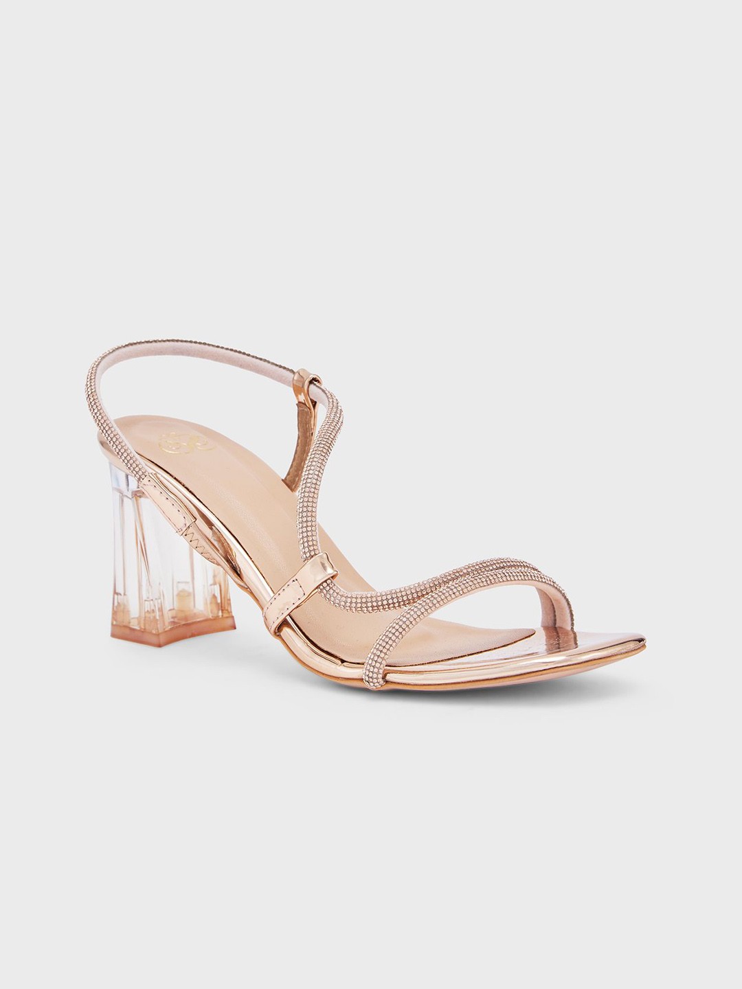 

Sole To Soul Women Block Heeled Sandals, Champagne