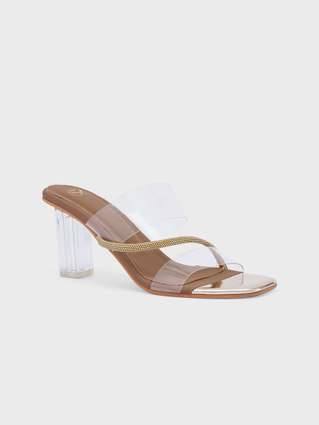 

Sole To Soul Embellished Party Block Sandals, Gold