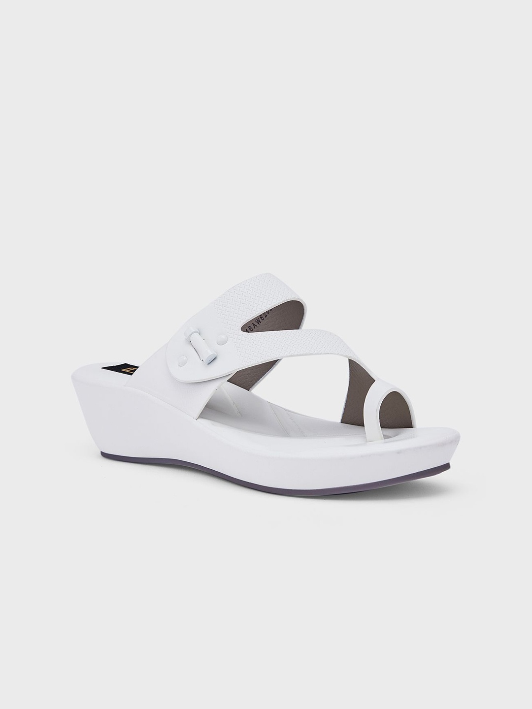 

Sole To Soul Wedge Sandals with Buckles, White
