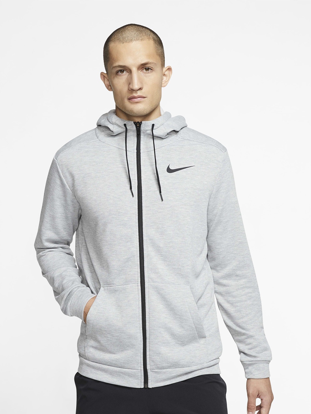 

Nike Dri-FIT Men's Full-Zip Training Hoodie, Grey