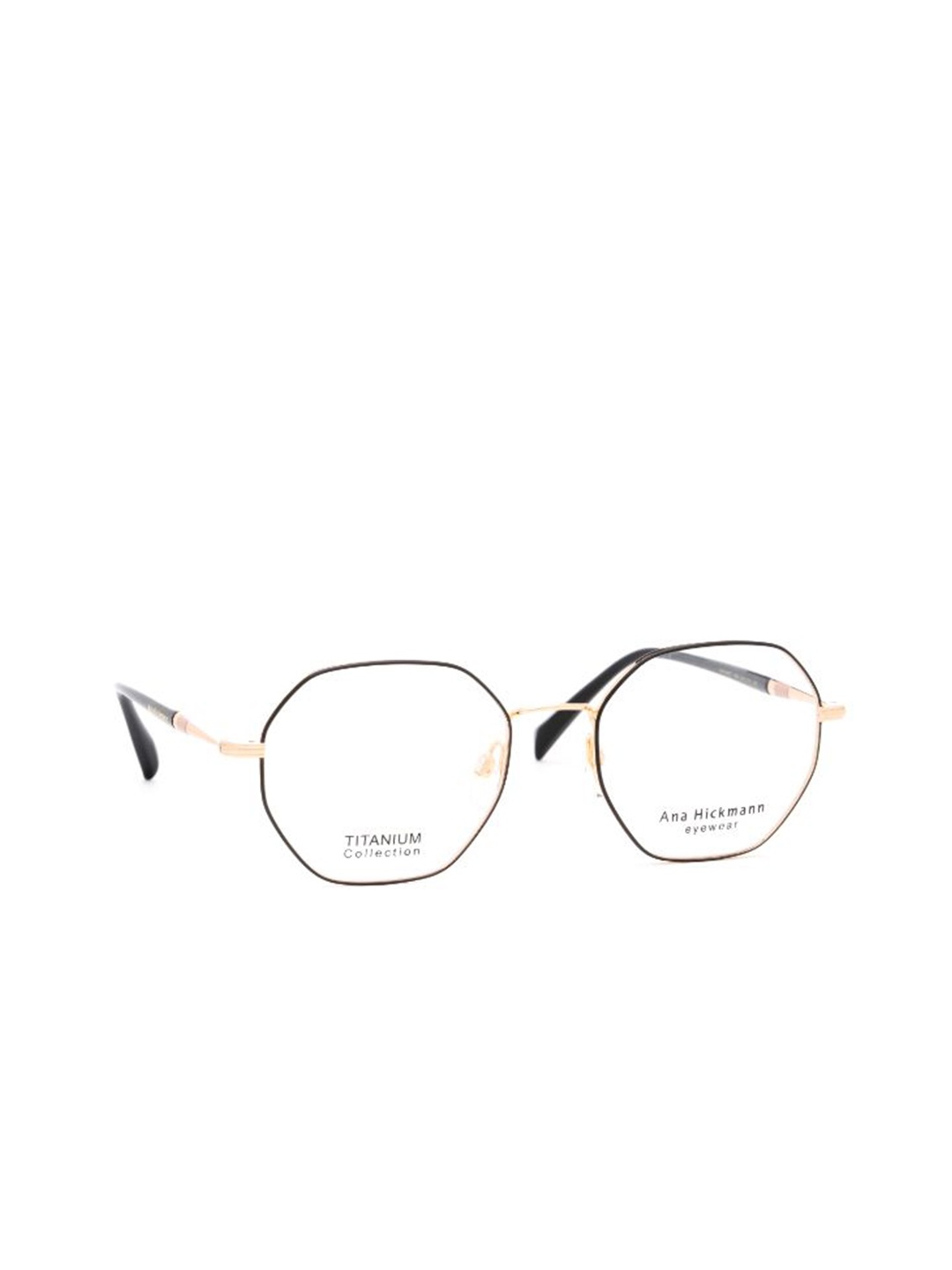 

Ana Hickmann Women Full Rim Oversized Frames, Black