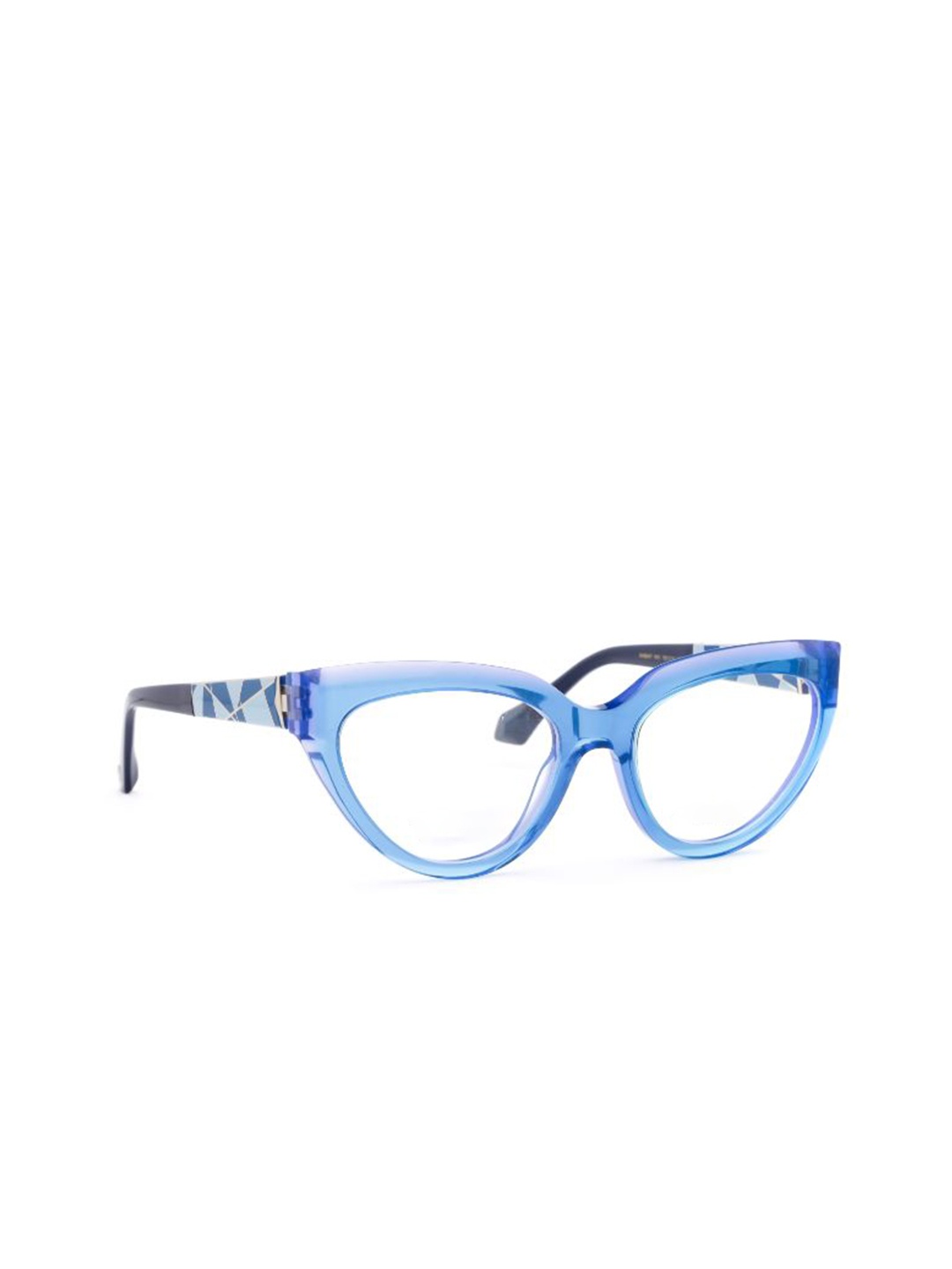 

Ana Hickmann Women Full Rim Cateye Frames, Blue