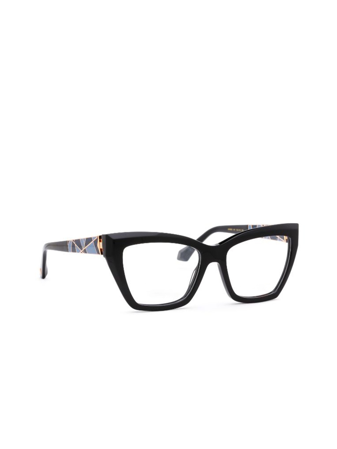 

Ana Hickmann Women Full Rim Cateye Frames, Black