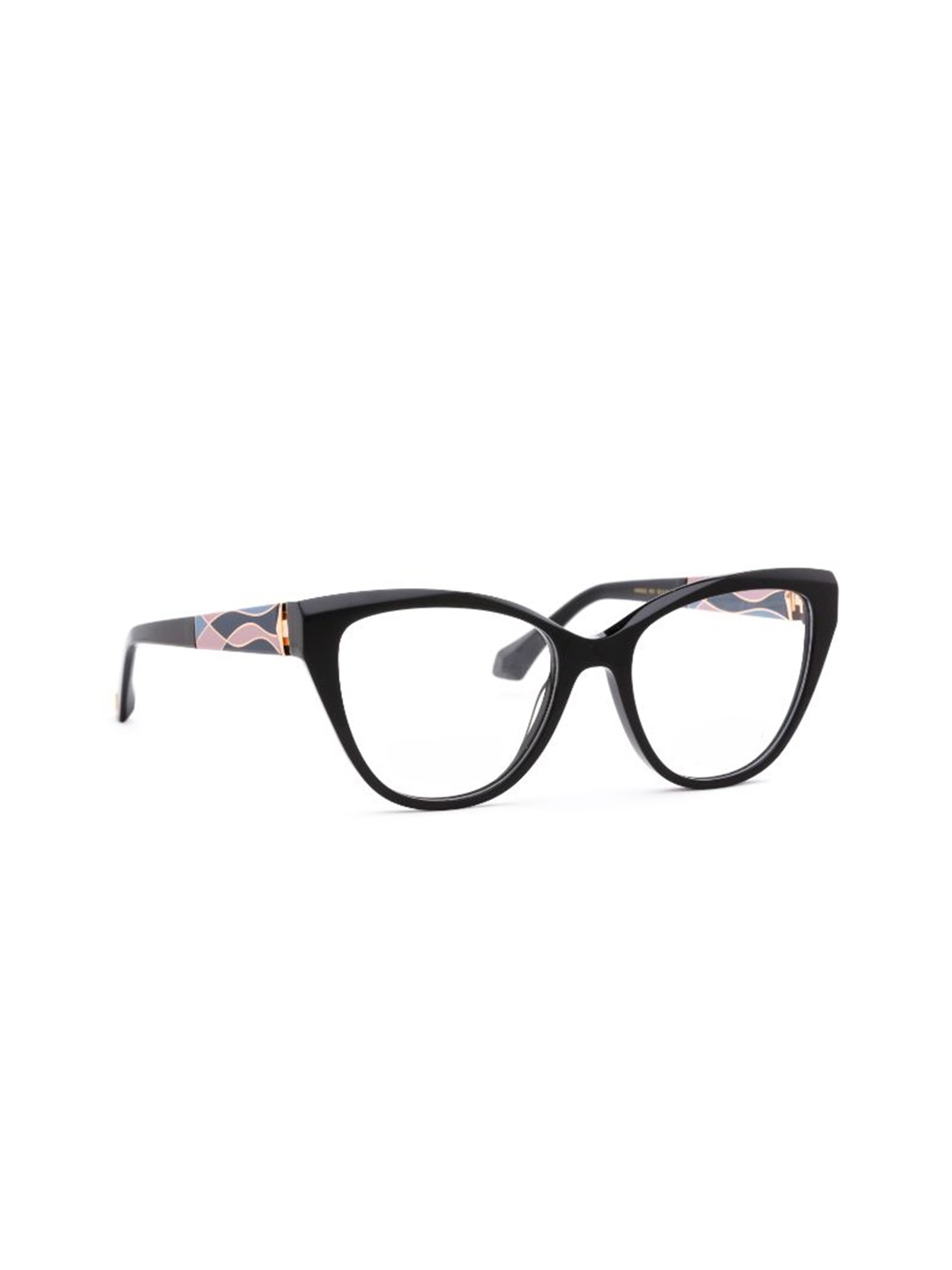 

Ana Hickmann Women Full Rim Cateye Frames, Black