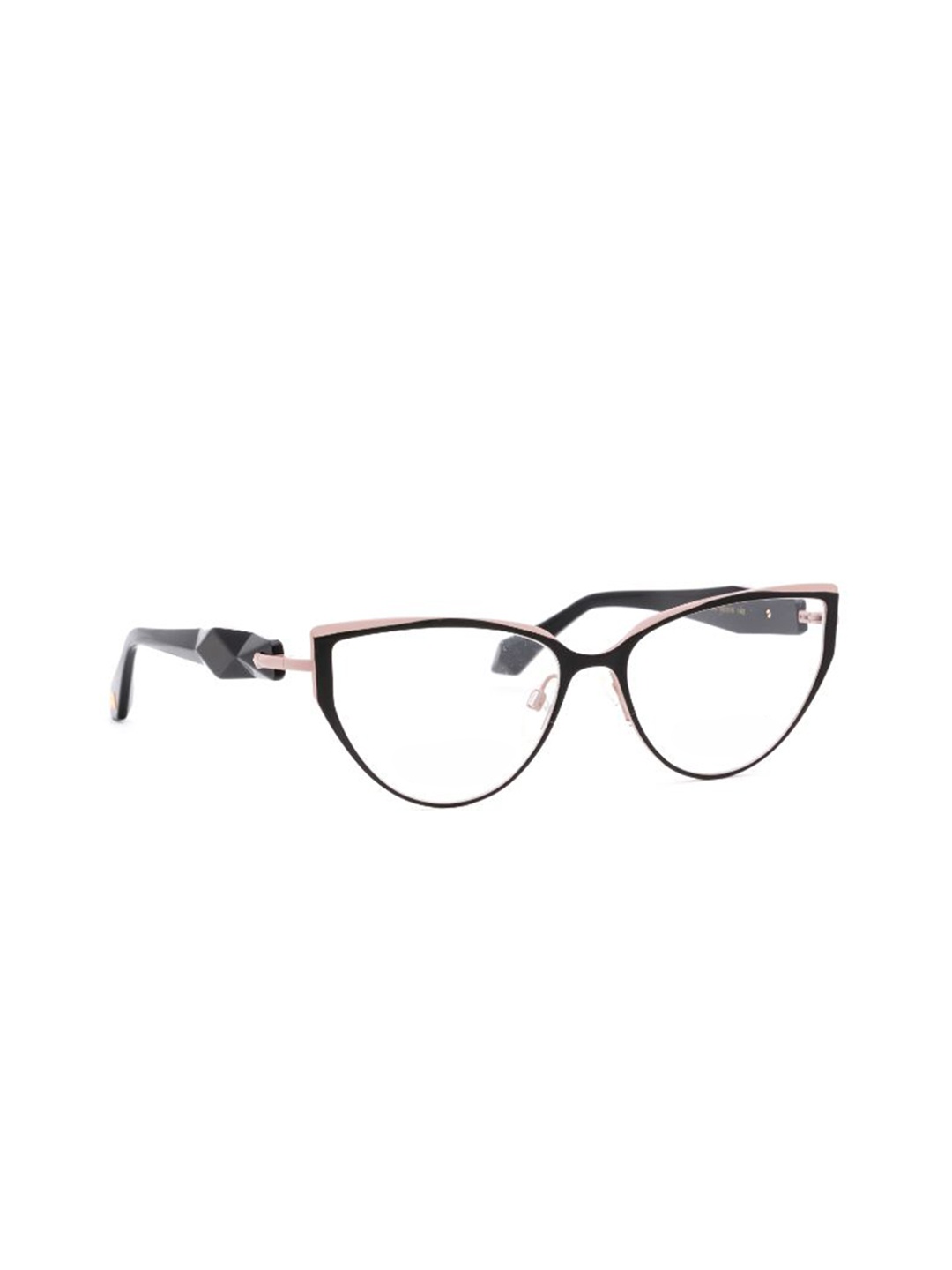 

Ana Hickmann Women Full Rim Cateye Frames, Black
