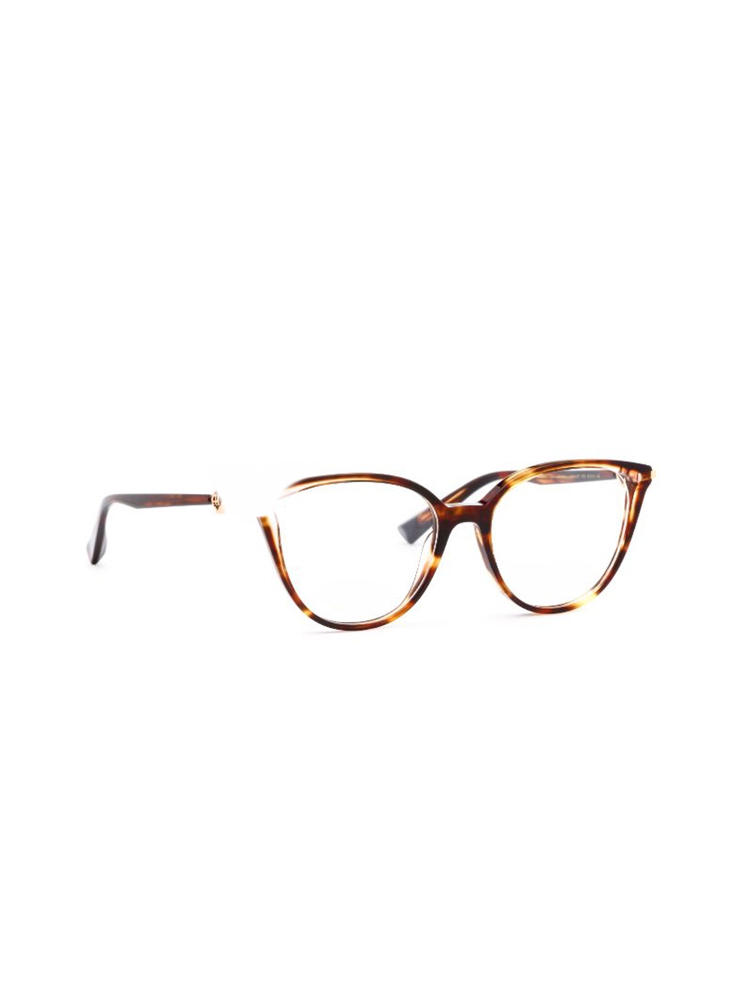 

Ana Hickmann Women Abstract Printed Full Rim Cateye Frames, Brown