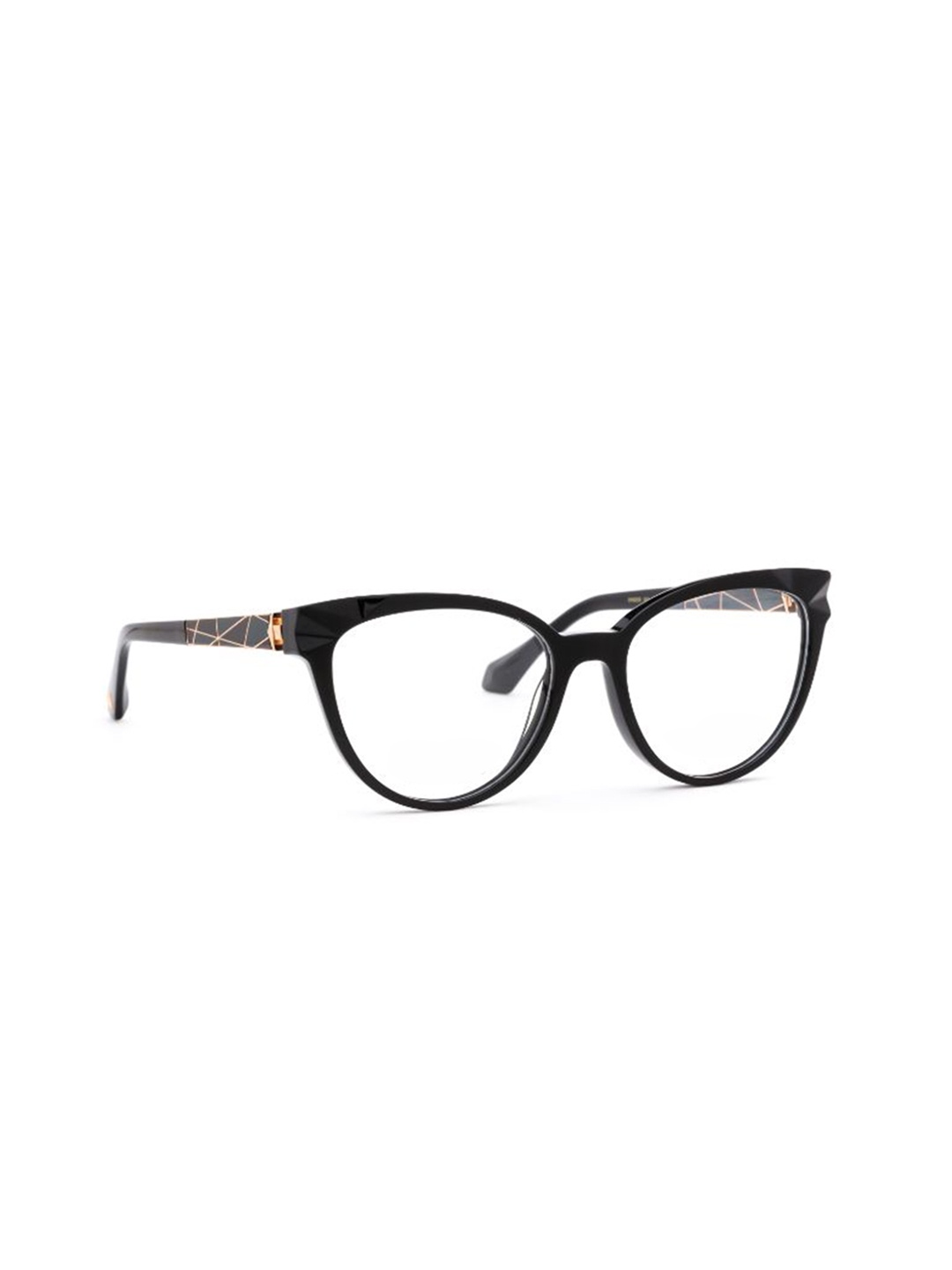 

Ana Hickmann Women Full Rim Cateye Frames, Black