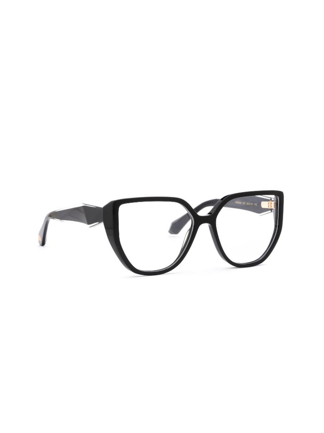 Ana Hickmann Women Full Rim Oversized Frames, Black