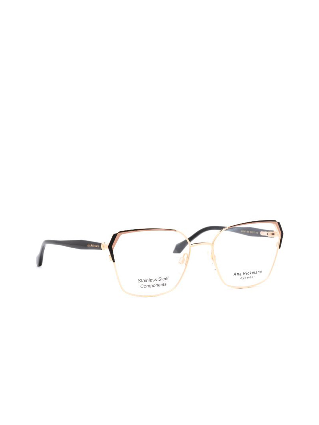 

Ana Hickmann Women Full Rim Oversized Frames, Gold