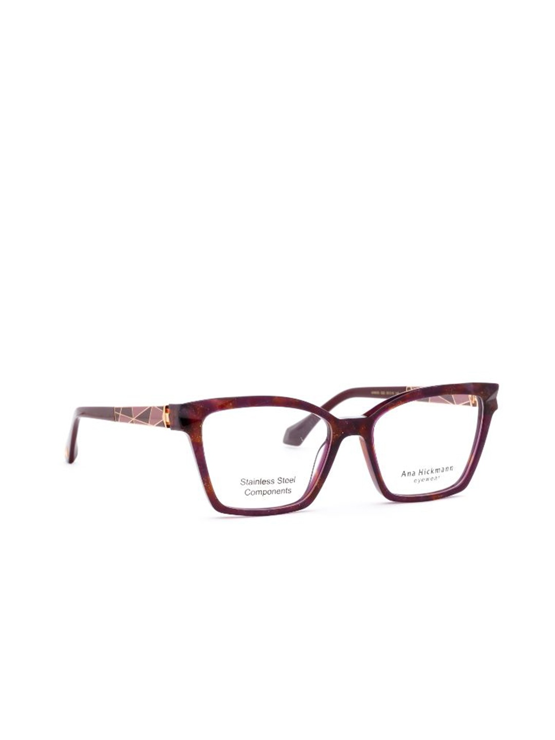 

Ana Hickmann Women Full Rim Square Frames, Pink