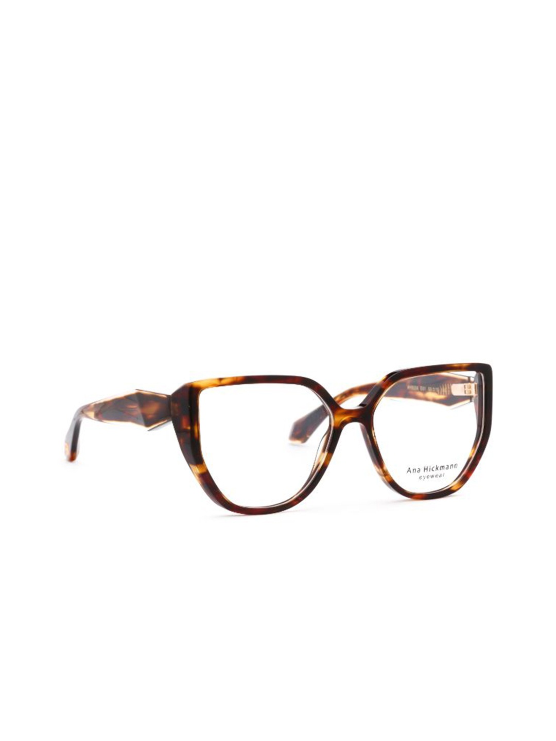 

Ana Hickmann Women Abstract Printed Full Rim Oversized Frames, Brown