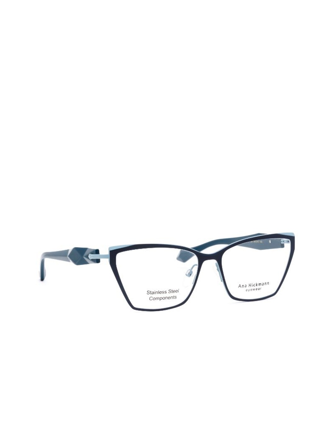 

Ana Hickmann Women Full Rim Square Frames, Blue