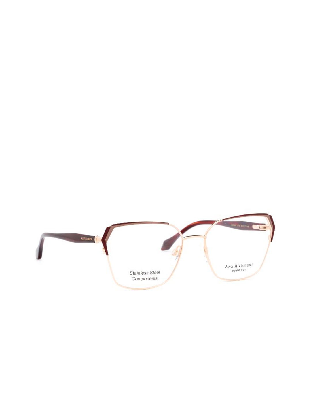 

Ana Hickmann Women Full Rim Oversized Frames, Brown