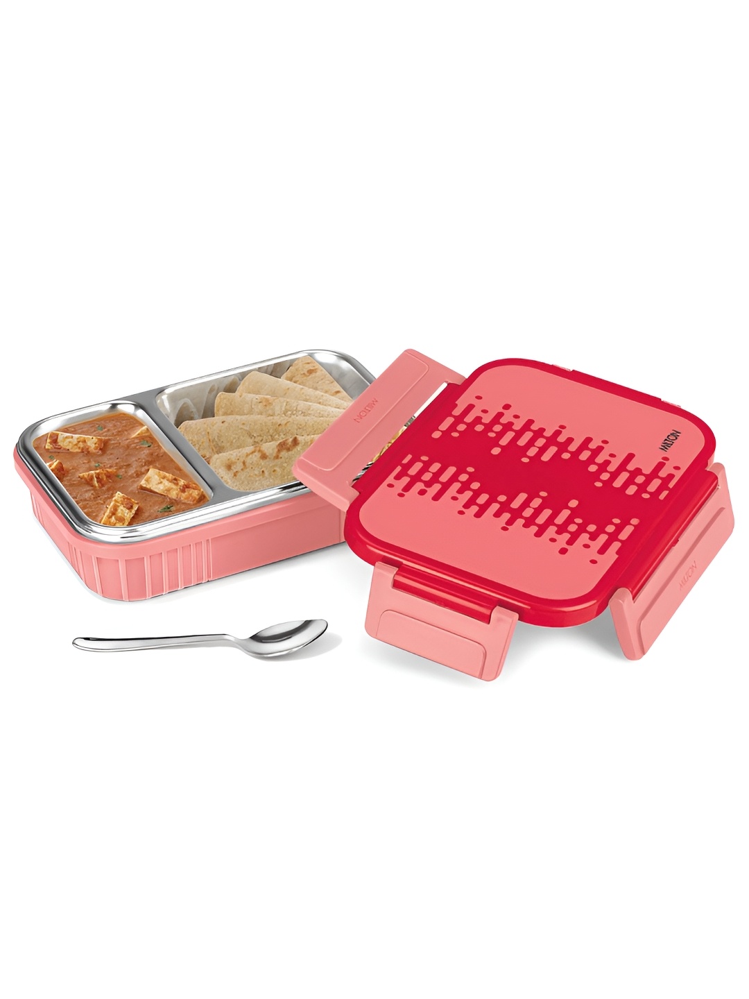 

Milton Fun Feast 2 inner Red Leak Proof Compartments Lunch Box 580 ml