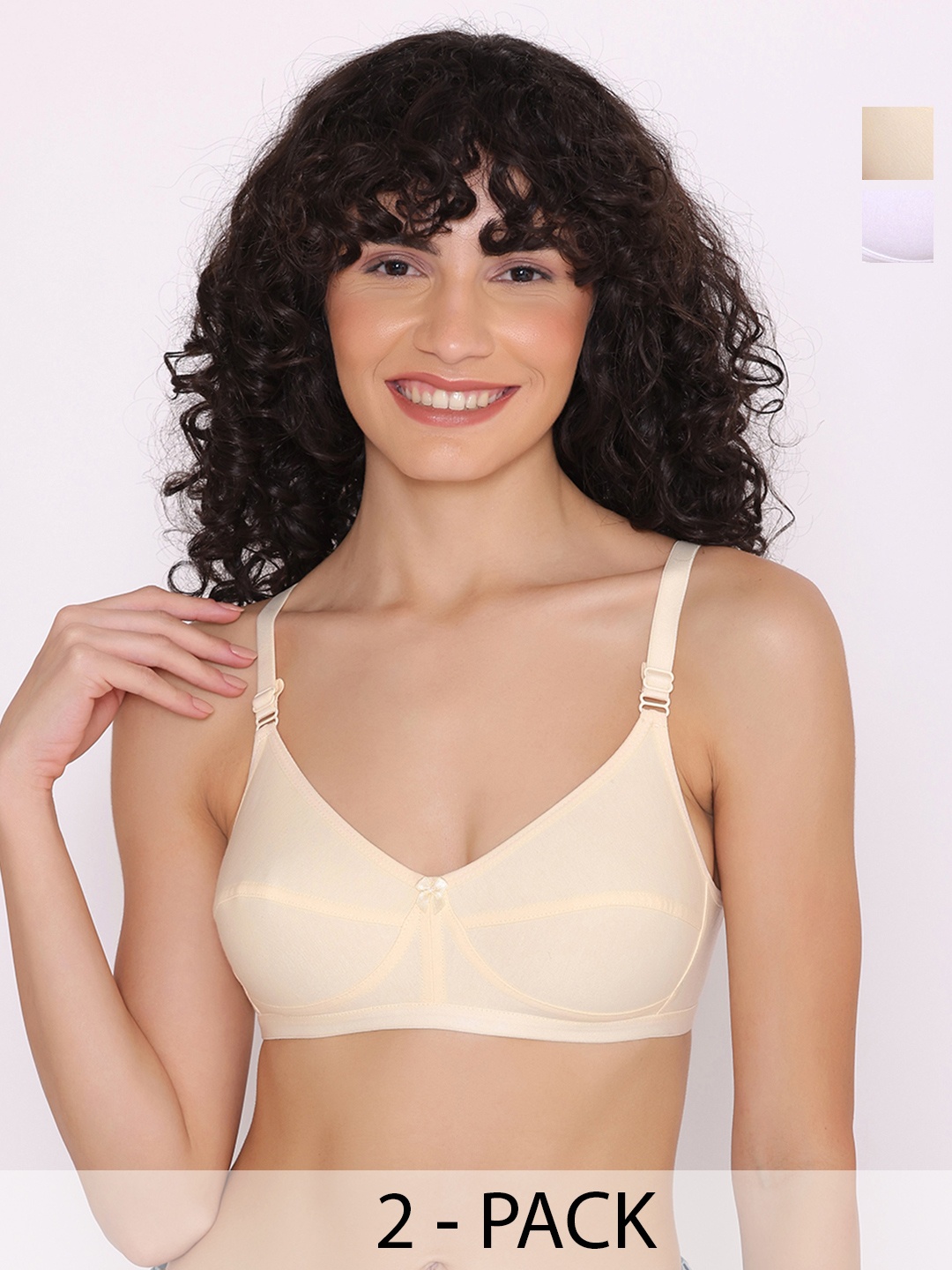 

INKURV Women Bra Full Coverage PACK OF 2, White