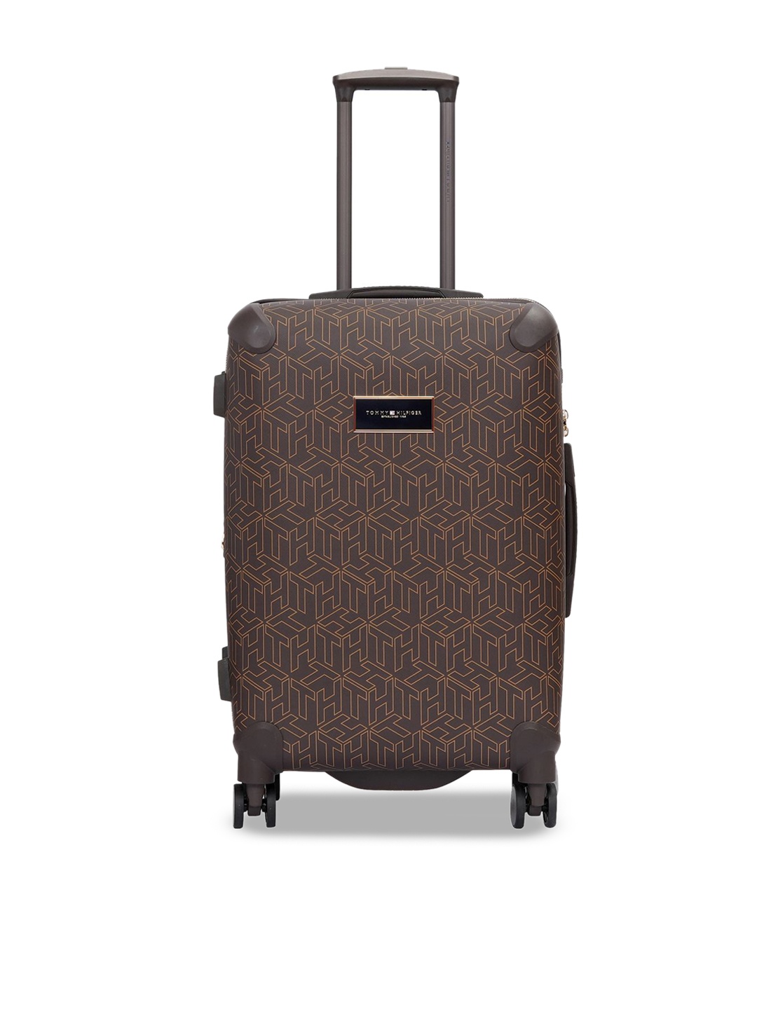 

Tommy Hilfiger Hard-Sided Medium Trolley Suitcase, Brown