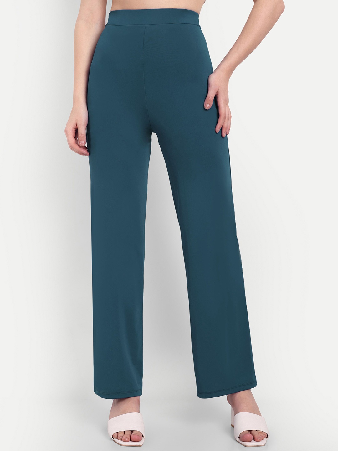 

So What Versatile Basics Women Straight Fit Track Pants, Teal