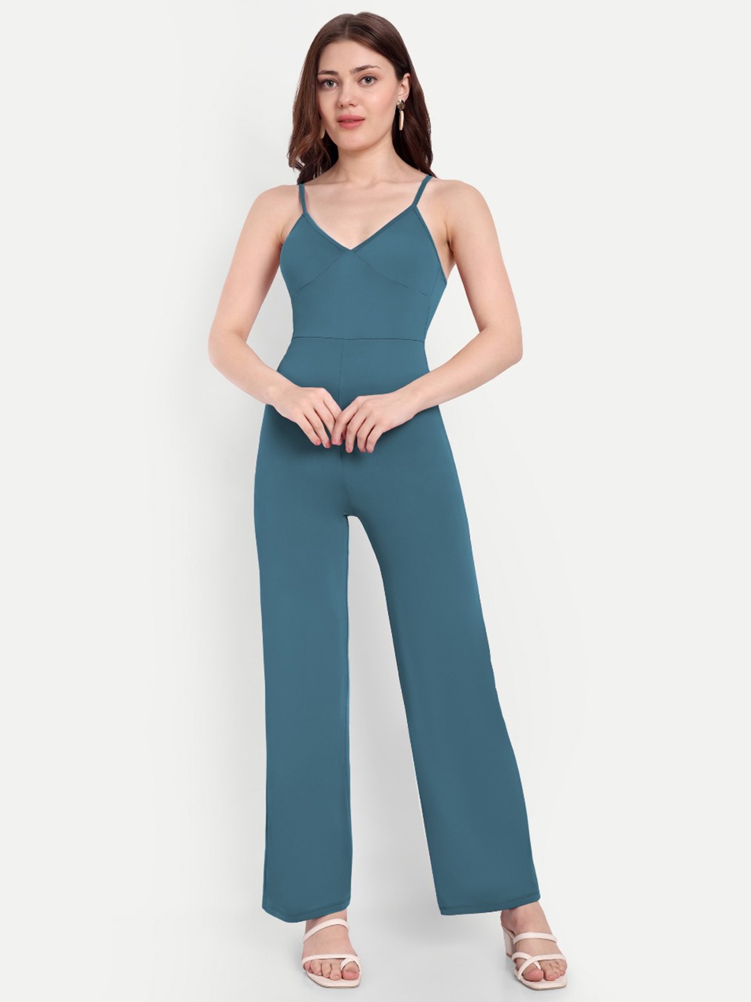 

So What Sleeveless Jumpsuit, Teal